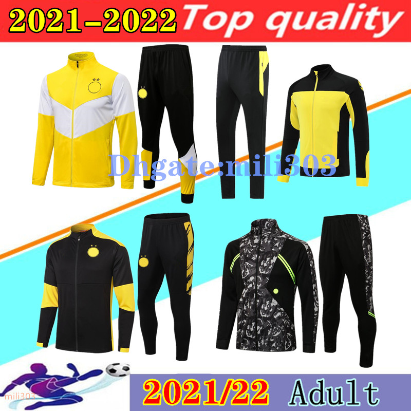 

21 22 Borussia soccer jacket set tracksuit Survetement 2021 2022 REUS HAALAND BELLINGHAM SANCHO HUMMELS dortmund football sportswear jackets, 16