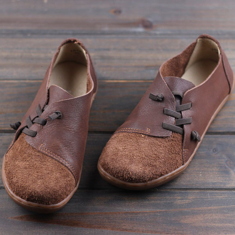 

dress shoes (35-42) women's shoes imter plus size plaintoe slippage in genuine leather ladies women's flat b07g, Black