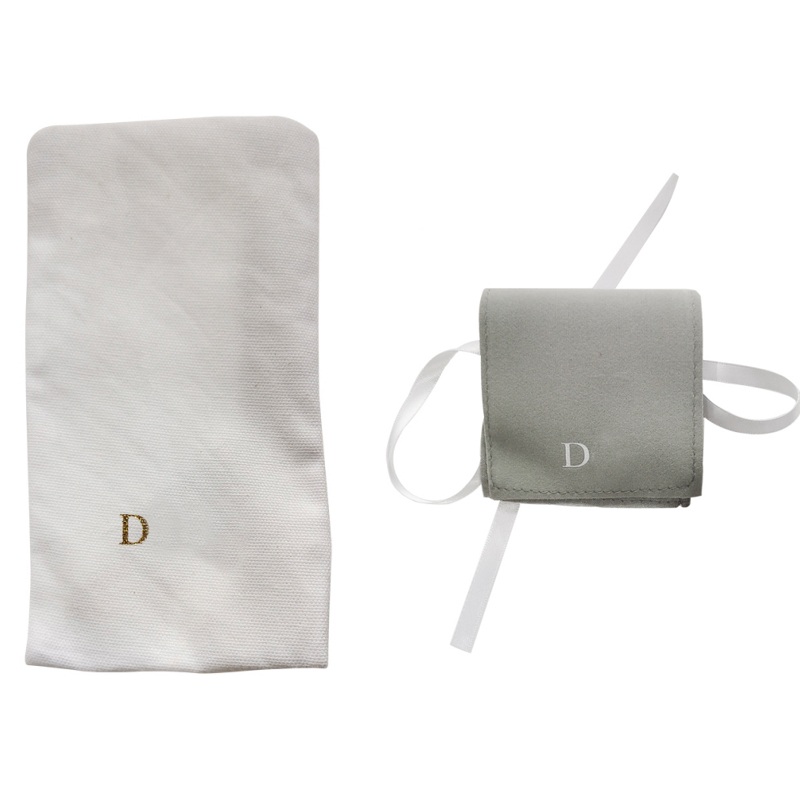 

2 Styles Letter Necklace Bracelet Ring Pouch Letters Jewelry Packaging Display Bag with Stamp High Quality