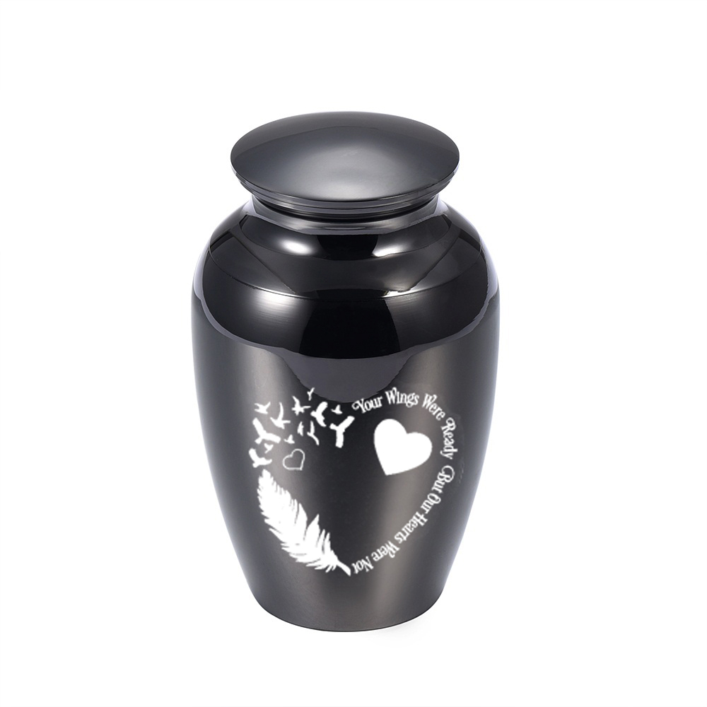 

5 Colors Cremation Urns Pendant Ashes Keepsake Pets /Human Memorial Mini Urn Funeral Jar with pretty package bag