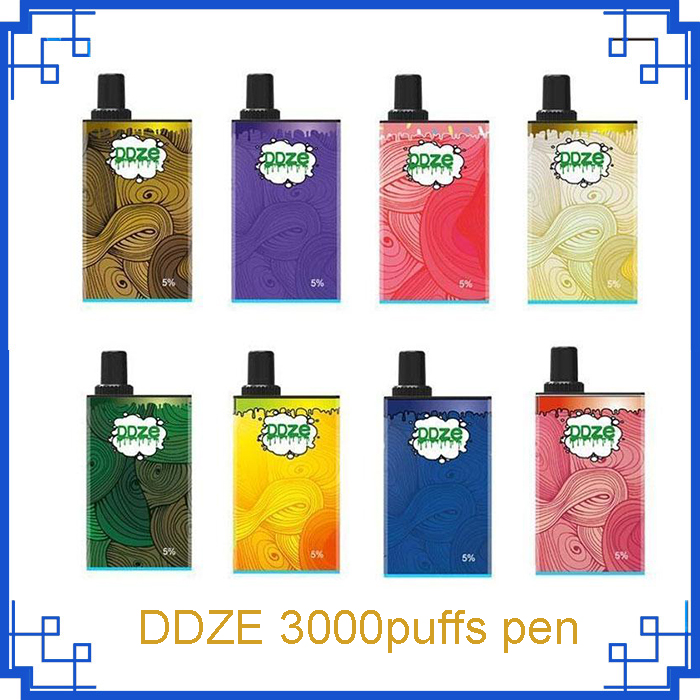 

Authentic DDZE Disposable Vape Pen Cigarette DDVAPOR Device With 1500mAh Battery 11ml Pod Cartridges 3000Puffs Vapor Kit Air bar lux posh plus Dazzle King