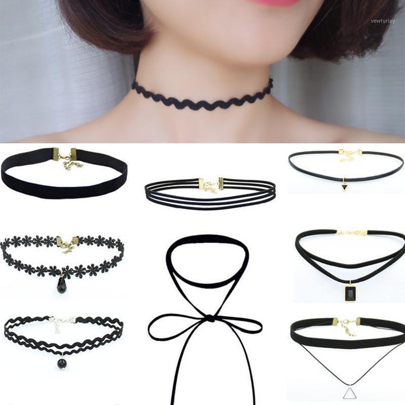 

Party Decoration Sexy Choker Necklace Black Lace Woman Collar Neck Accessories Masquerade Wedding Bachelorette Birthday Gift