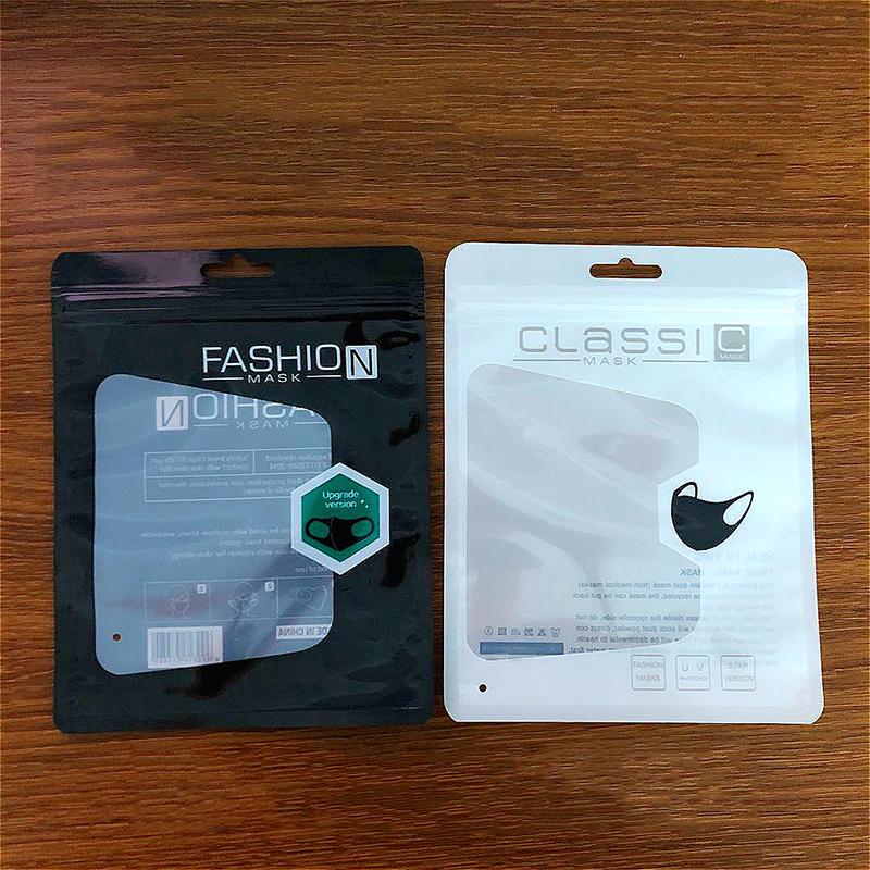

Fashion Black Mask Bag Bag Fashion Classic Retail Bags For Mask With English Description15x19CM