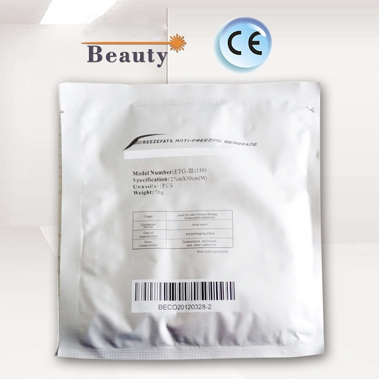 

Antifreeze Membranes Freeze Fat anti cooling gel pad antifreeze membrane for cryotherapy fat freezing Body Sculpting treatment DHL Free #012