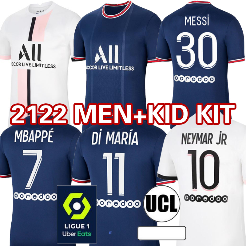 

21 22 MBAPPE KEANpsgsoccer jerseys MESSI SERGIO RAMOS VERRATTI 2021 2022 MARQUINHOS KIMPEMBE DI MARIA HAKIMI tops men shirt and kids sets maillots de football, 2122 men
