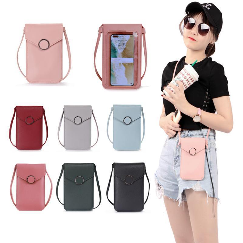 

Women's Bag Fashion New Women Shoulder Bags PU Leather Ladies Crossbody Bag Phone Wallets Purse Bags for Women, Gray