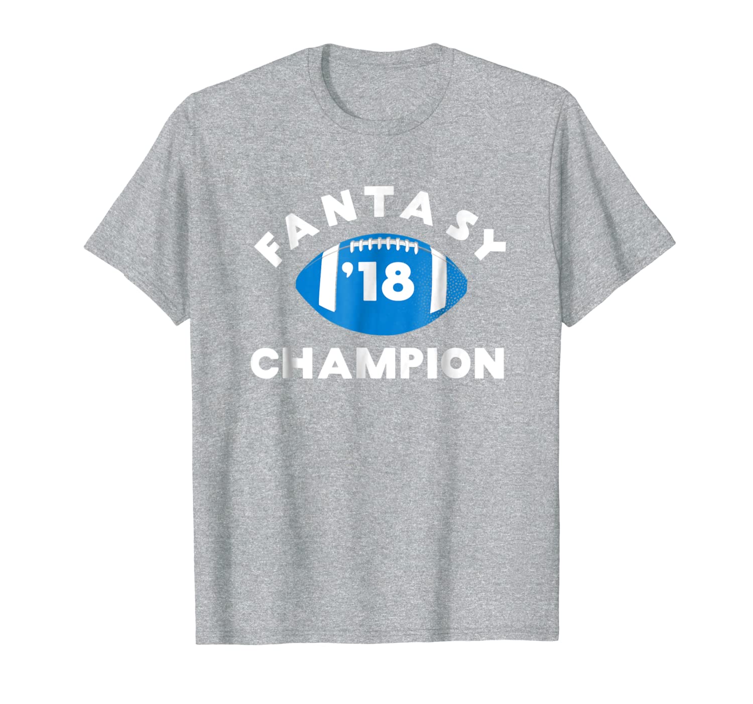

Men's Fantasy Football League 2018 Championship T Shirt, White;black
