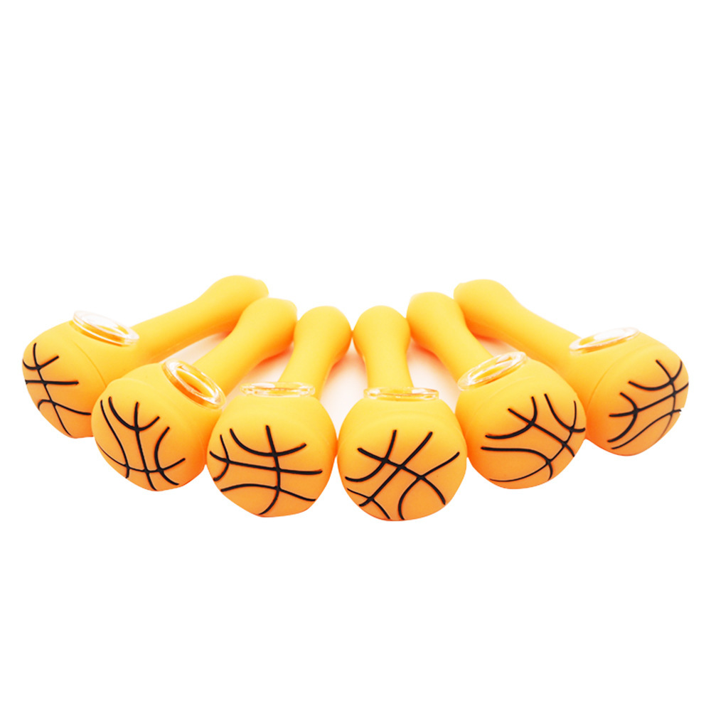 

Smoking pipe Multi pattern spot silicone cartoon glass pipes smoke set detachable factory wholesale