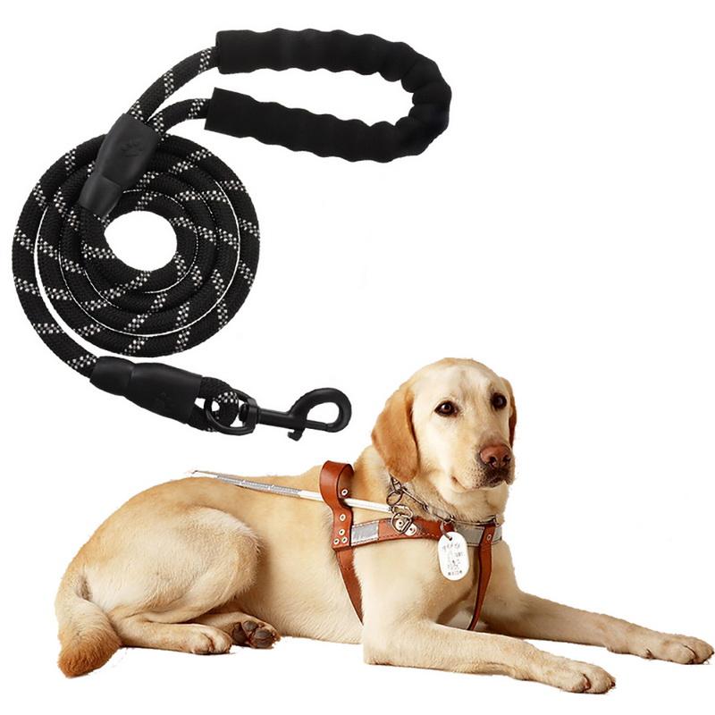 

Dog Collars & Leashes Pet Leash Running Nylon Reflective With Comfortable Handle Strap Pull Durable 1 Pcs
