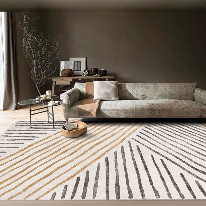 

Carpets Light Luxury Carpet Living Room Sofa Coffee Table Blanket Modern Minimalist High-End Nordic Wabi Style Home Bedroom Custom Floor