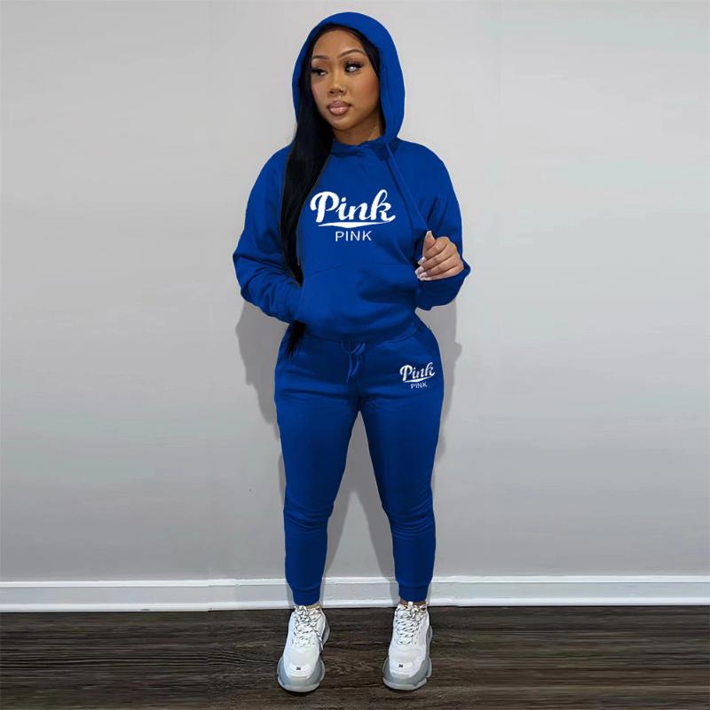 

Women' Two Piece Pants Oein 2022 Luxury Designer 2 PCS Sets Solid Hooded Full Sleeve Set Modern Woman Lady Casual Tracksuit For Women Sport, Black