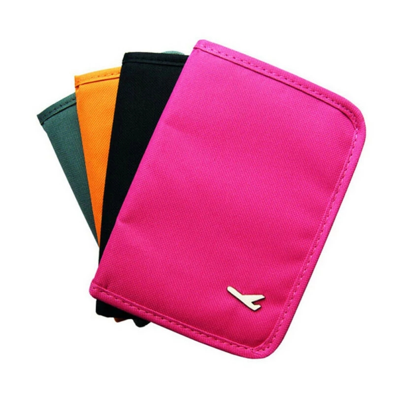 

Travel Wallet Passport Holder Wallets Organiser Pouch for Cards Documents Zipper Money Bags