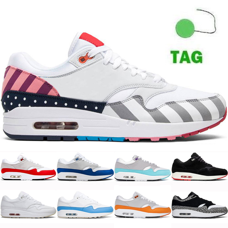 

Top Quality Cushions 1 87 Running Shoes Sean Wotherspoon Men Women University Blue London JID Orange Trainers Sports 36-45, 2 university blue