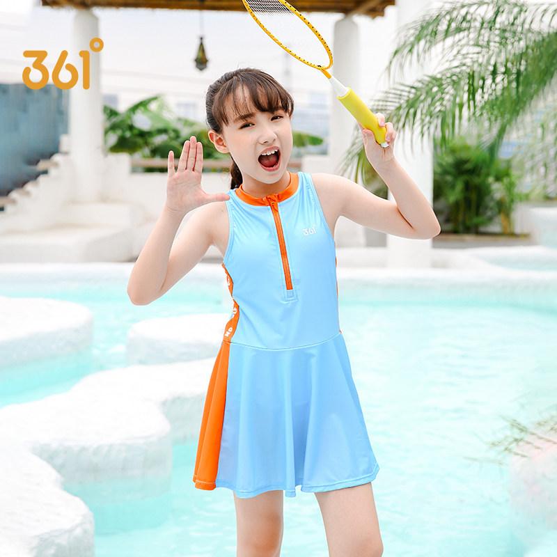 

One Piece Swim Dress Swimsuit Kids Girl Skirt Suit Swimwear 2021 For Girls Bath Gilr One-Piece Suits