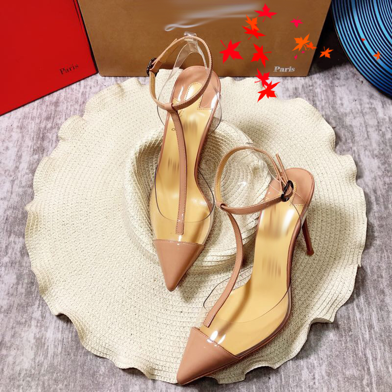 

2021 Good Quality Fashion Women Luxurys Designers Shoes Designer Sandals Womens Luxury High Heels Sandal Dress Shoess With Box Size 35-41 -G775, Pink