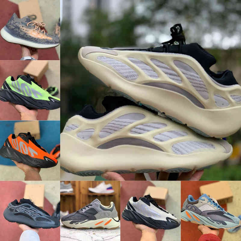 

700 Kanye Running Shoes West V2 V3 Clay Brown Inertia Srphym Alvah Azael Azareth Wave Reflective 380 Runner Mist Alien Mens Sports Sneakers, Y2023