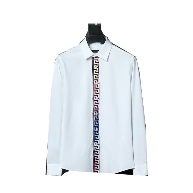 

2022 new Style Men's Casual Shirts QIWN Autumn Shirt Fashion Three-color Long-sleeved Men Dress Oversized high quality luxury shirts side M- #$$01, Multi