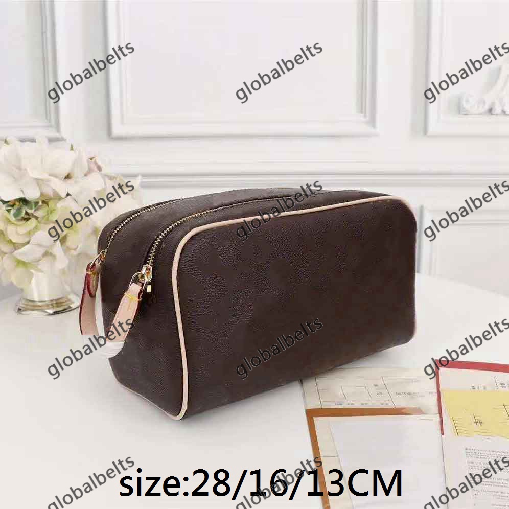 

cosmetic bags makeup bag pouch make up toiletry pouches wash pattern plaid flowers Solid color leather PU Multi-function large capacity Street casual fresh, Extra cost ship nothing