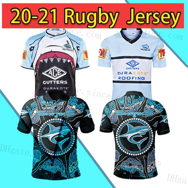 

2021 NEWEST CRONULLA-SUTHERLAND SHARKS Rugby Jersey 20 21 Indigenous Jersey Australia SHARK Rugby Jerseys Mens S-XXXL-factory outlet, Black;gray