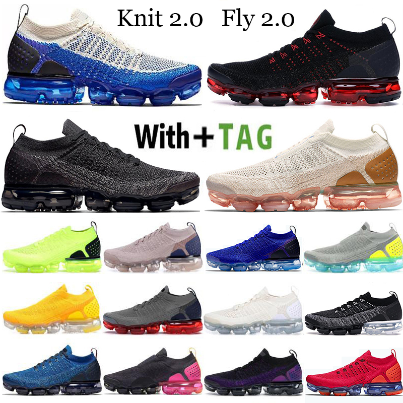 

2021 Top Quality Knit 2.0 Cushion Running Shoes Fly 1.0 Triple Black CNY Oreo Mens Trainers Sapphire Blue Sail Women Sport Sneakers Size 36-45, 31