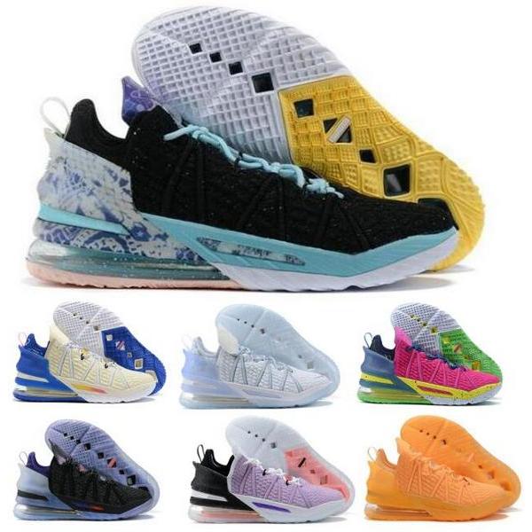 

James Basketball Shoes 18 18s Play For The Future Kylian Mbappe Graffiti Blue Tint Reflections Flip Gang Sisterhood Night 2021 Men Trainer Sneakers, Khaki