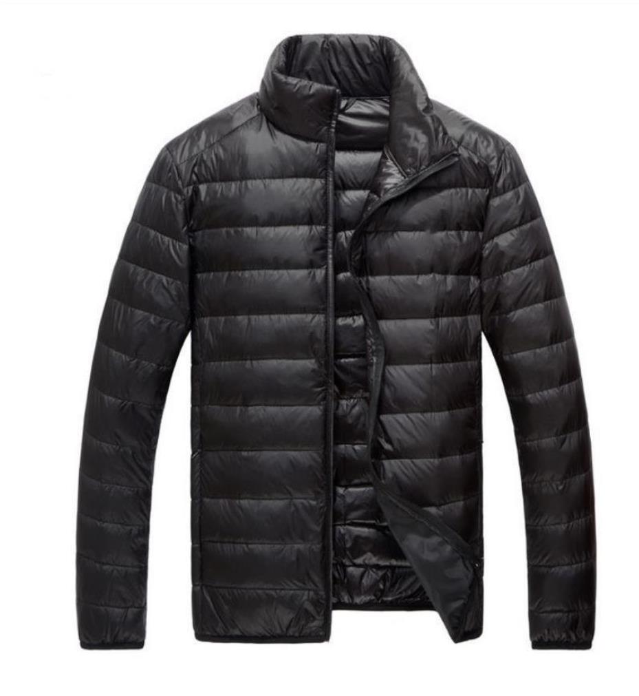 

Men winter warm down jacket Outdoor Polo jackets Men's Parkas Man Outerwear Coats, Black