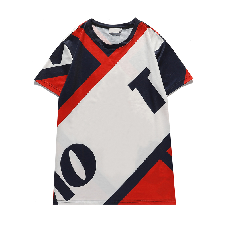 T-shirt pour hommes blanches noir avec des lettres MONC T-shirt imprimé Chemises occasionnelles Vêtements pour le jeu en plein air