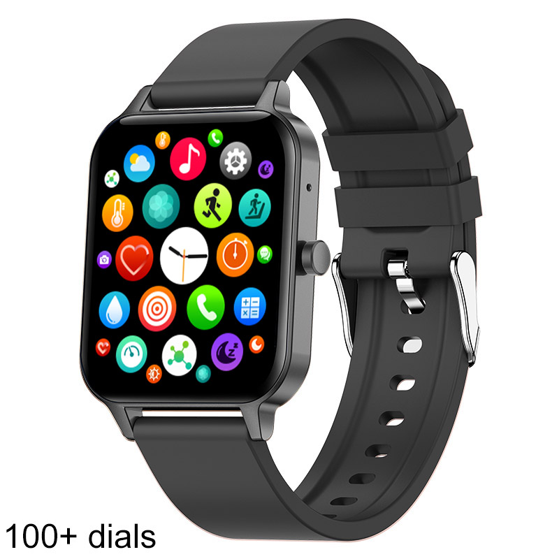 

Smart Watch 1.69inch Touch Thermometer Bluetooth Call Password Lock Calculator Pair TWS Earbuds Clock Alipay Pay Fitness Bracelet Smartwatch Women Men Android IOS