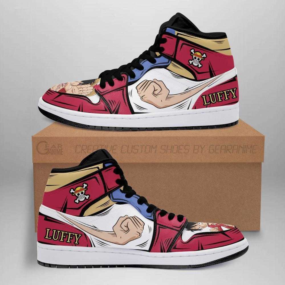

Luffy Basketball Sneakers One Piece Anime Running Shoes For Fan, Others