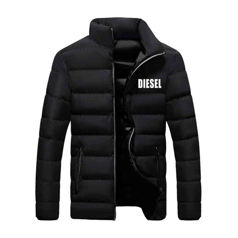 

brand diel autumn winter baseball thick windbreaker sports running et men's coat clothing, Black