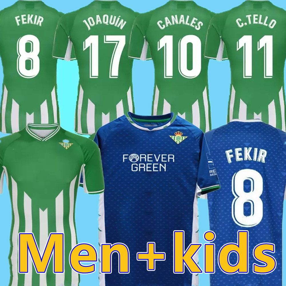 

21 22 REAL Betis soccer Jerseys JOAQUIN Loren BOUDEBOUZ BARTRA FEKIR CANALES LOREN 2022 football shirts CAMISETA EQUIPACION MAN + KIDS Hombr, Black;yellow