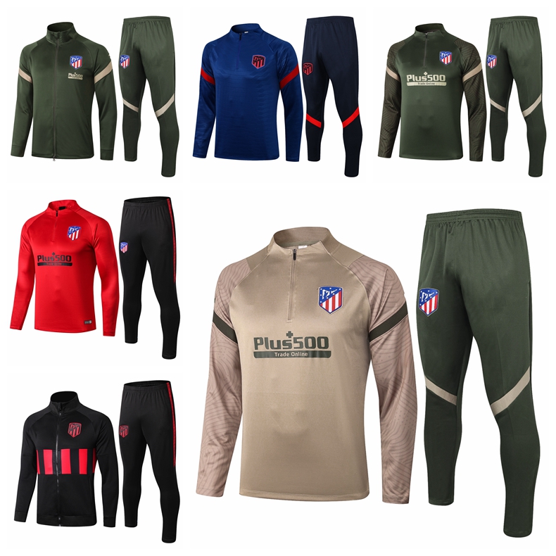 

21/22 Survetement Jacket Training suit Soccer tracksuits Madrid JOAO FELIX SUAREZ KOKE Football Tracksuit Maillots de Foot Atletico Chandal Suits T65