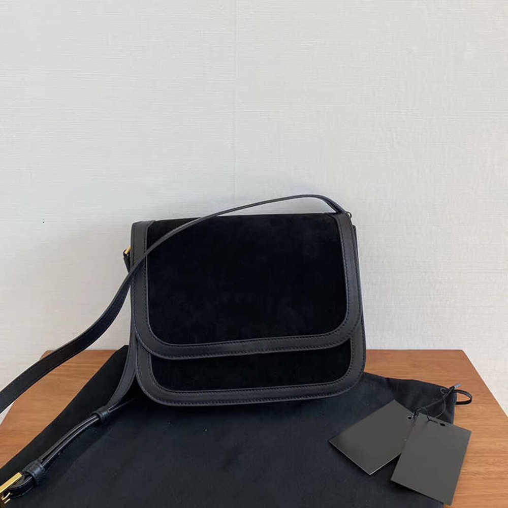 

7A+Fashion the Fried shoulder bag Hot to The texture of suede and cowhide is more retro 635025850 Adjustable shoulder strap Fashionable joker