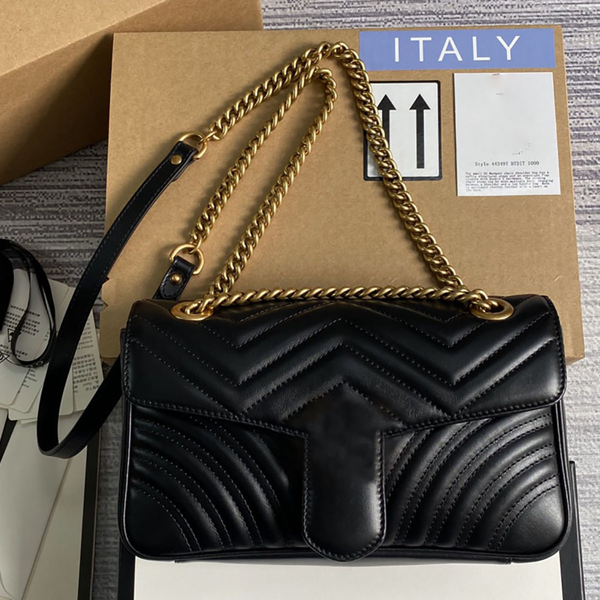 

Marmont Designer Purse Crossbody Shoulder Bags Women Luxury Bag 443497, Plp color