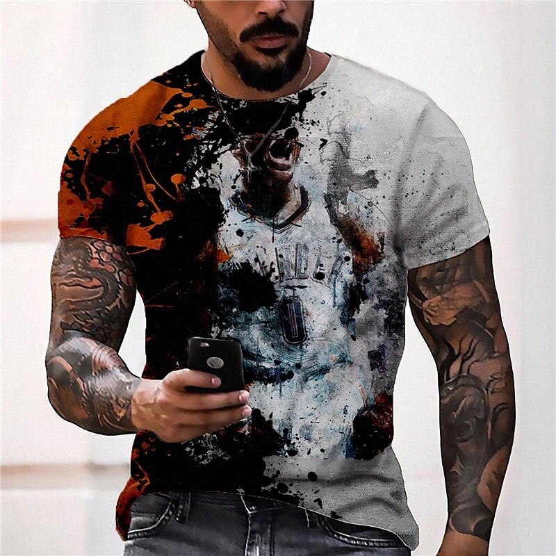 Men's Tee T shirt Shirt 3D Print Graphic Prints Human Soccer Crew Neck Daily Holiday Print Short Sleeve Tops Casual Vintage Classic Designer Bl