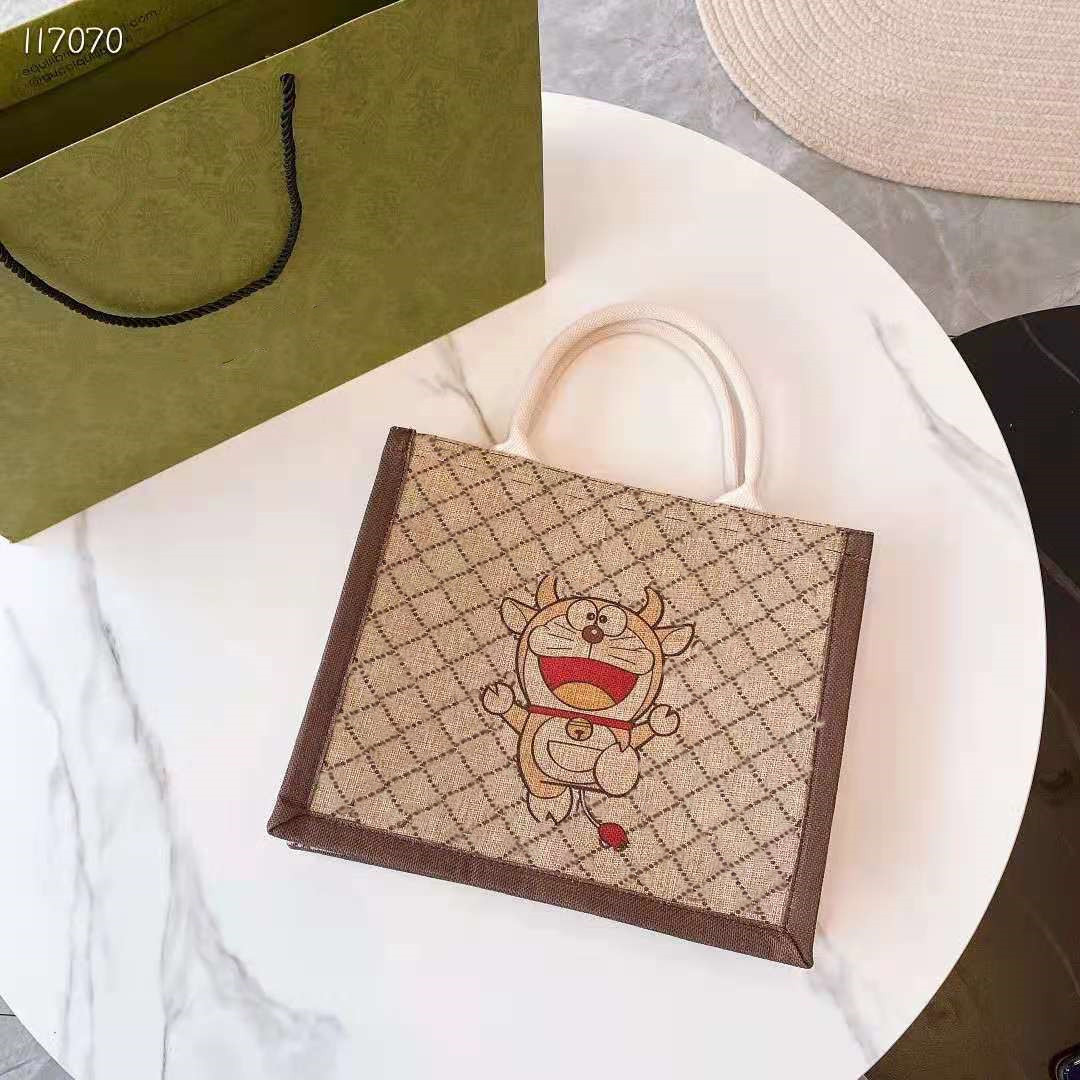 

2021 High quality designer women's canvas shopping bag size: 30, Khaki