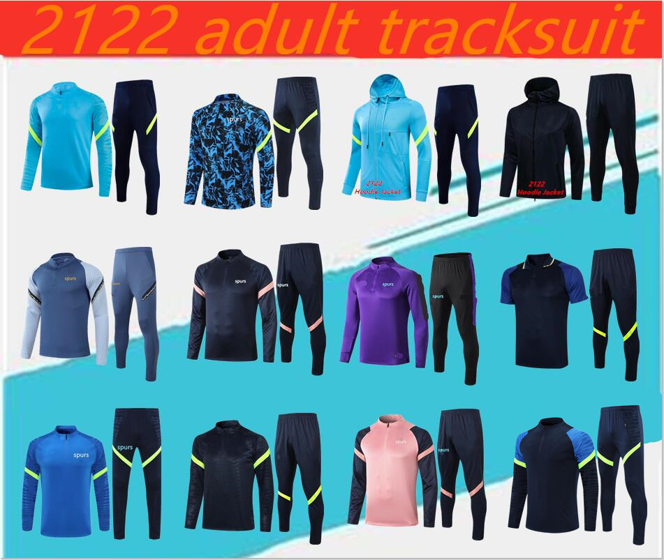 

2021/2022 tracksuits spurs adult tracksuit del Chandal 1920 2021 CELSO NDOMBELE Polo shirt Football jackets Training suit jogging.