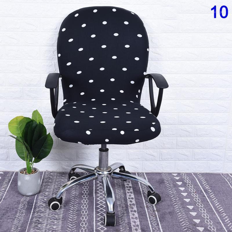 

Chair Covers Swivel Cover Elastic Removable Printed For Computer Office Drop