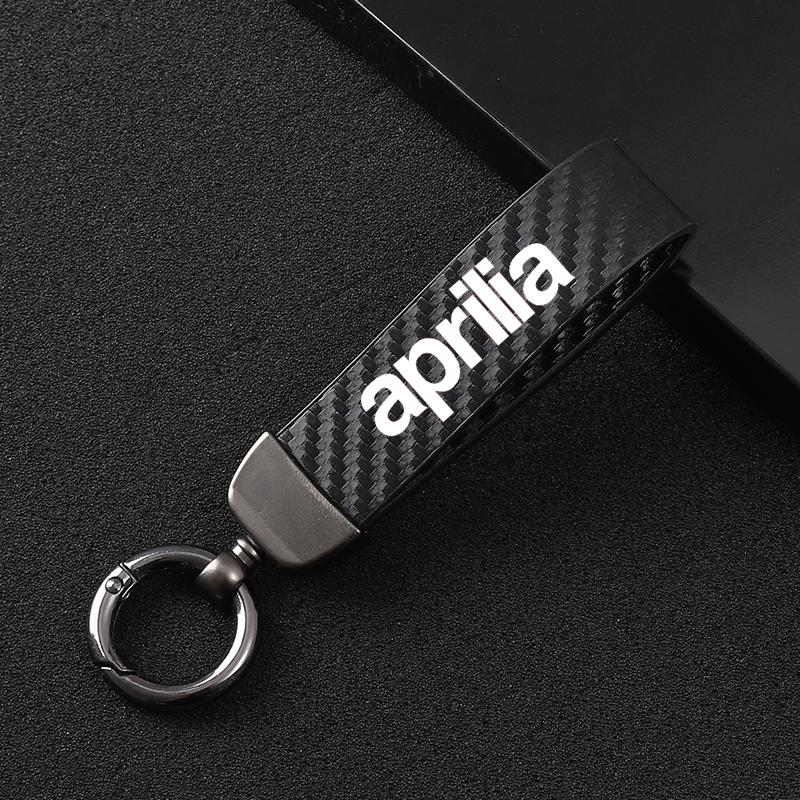 

Keychains Fashion Motorcycle Carbon Fiber Leather Rope Keychain Key Ring For Aprilia APR GPR RS RS4 RSV4 Tuono V4