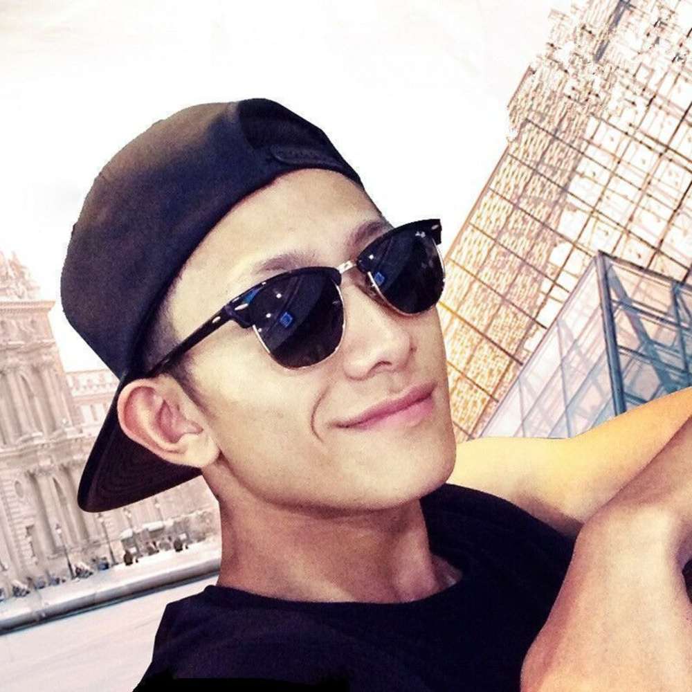 

Driving Fishing Sunglasses men's outdoor polarizers driving glasses, White;black