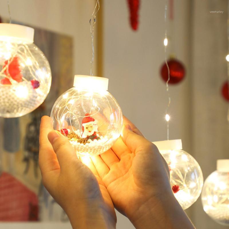 

Party Decoration LED Transparent Christmas Ball Lights String Copper Wire Ornaments Festive Supplies 2021 Year