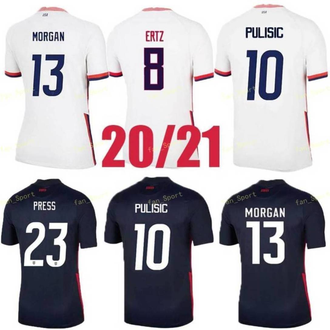 

2020 PULISIC MCKENNIE Soccer Jersey ERTZ ALTIDORE 2021 PRESS WOOD MORGAN LLOYD America Football jerseys United States Shirt Camisetas USMNT, Black;yellow