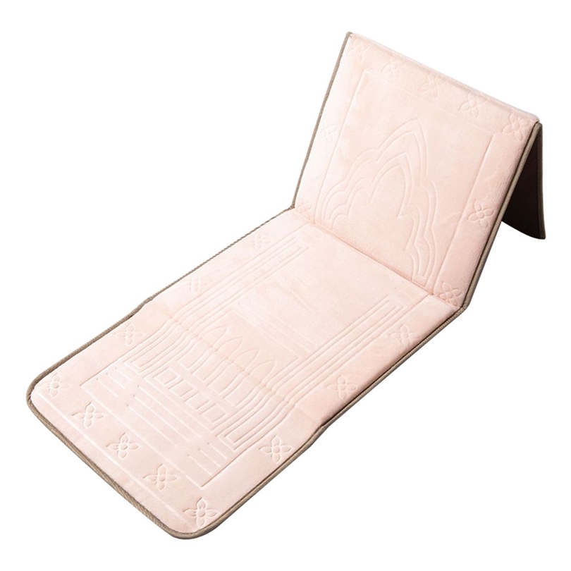 

Foldable Prayer Mat Islamic Muslim Musallah Rug Carpet Soft Thicker Praying tapis de priere islam rugs Sajadah 211026