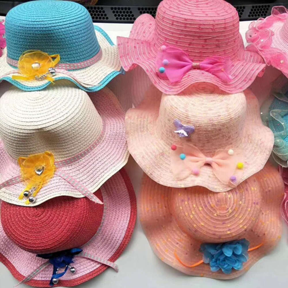 

Children's cartoon summer hat in spring and, Yellow