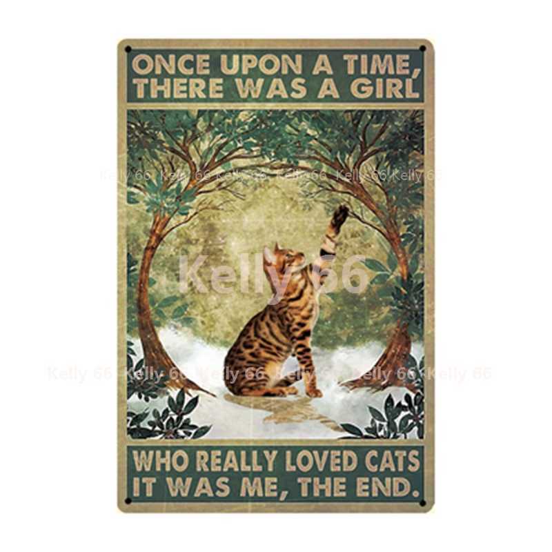 

Pet Once Upon A Time Who Really Loved Cats IT Was Me Metal Sign Home Decor Bar Wall Art Painting 20*30 CM Size Dy163
