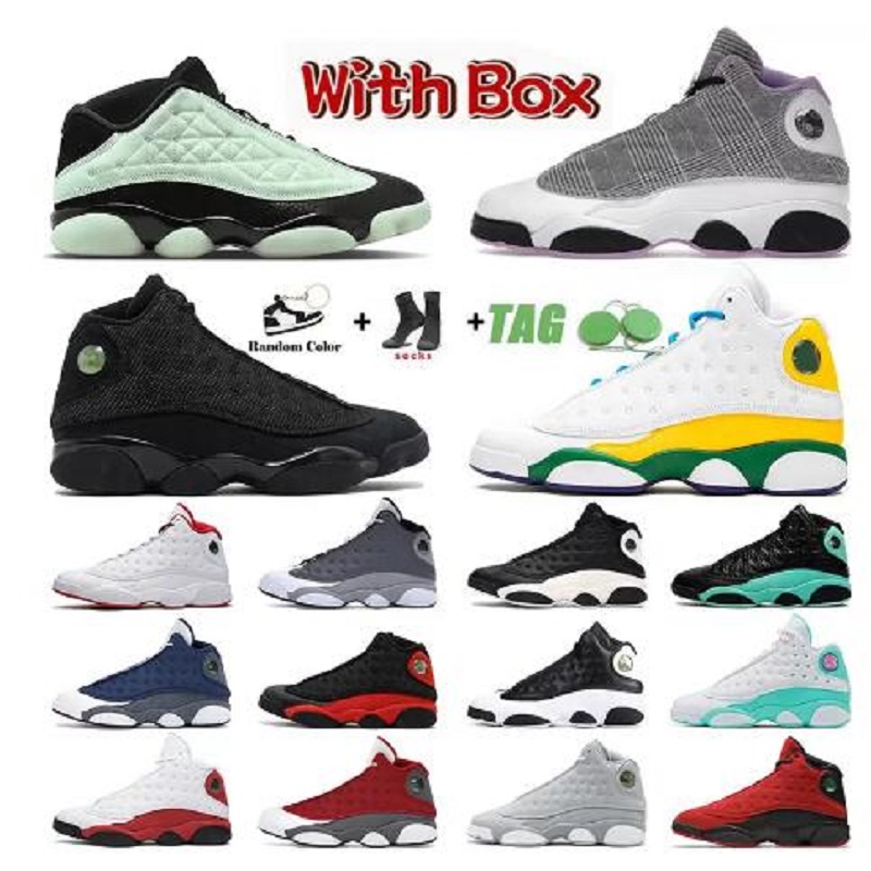 

Jumpman 13 13s Mens Womens Basketball Shoes XIII Singles Day Low Designer Obsidian High Black Cat Hyper Royal Island Green Bred Sports Sneakers Trainers, # 3
