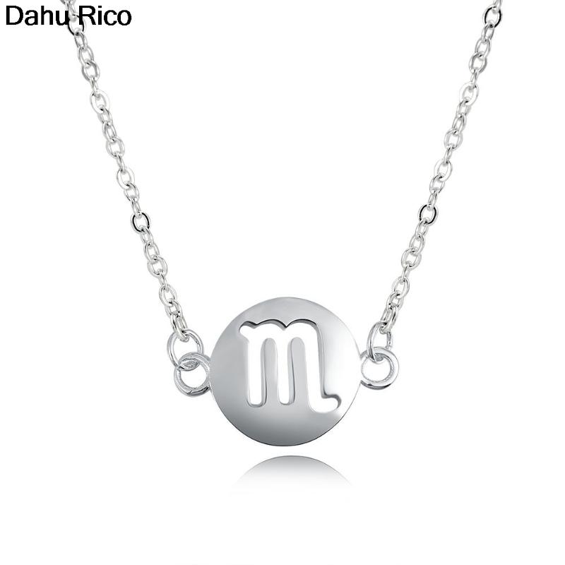 

Pendant Necklaces Scorpio Constellation Collier Women As Mulheres Colgantes Silver Color Little Marque De Luxe Dahu Rico