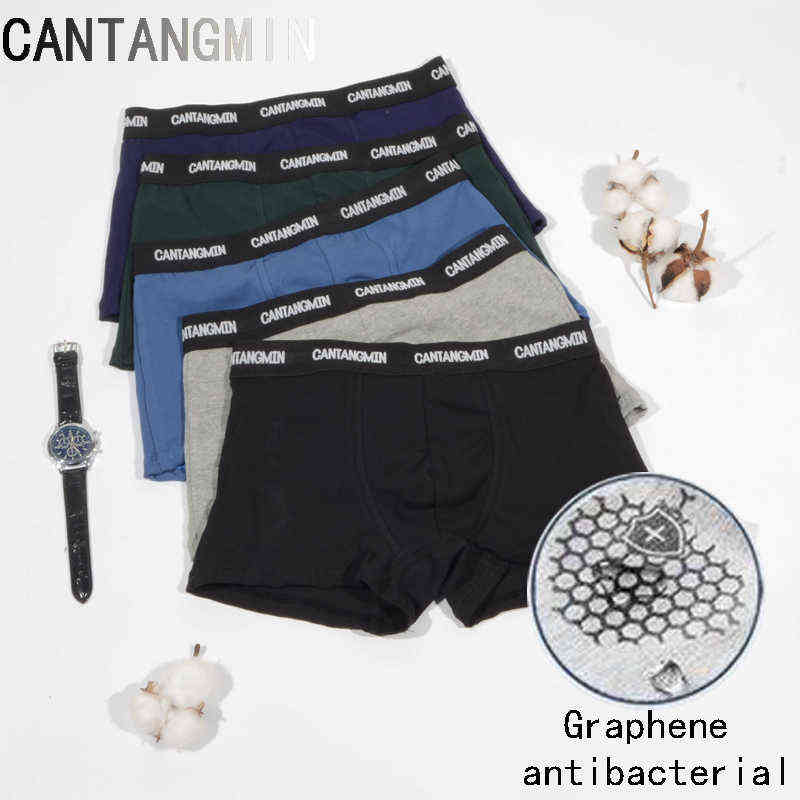 

CANTANGMIN man panties cotton graphene antimicrobial underpants breathable moisture absorption boxers comfortable underwear H1214, 2021-graphene-16
