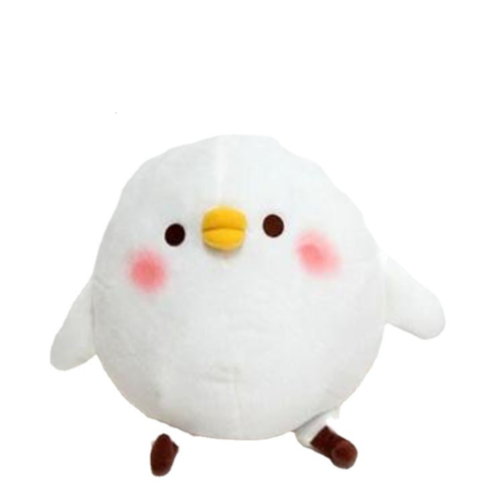 

Creative cute little white chicken Doll Plush children's gift, Blue
