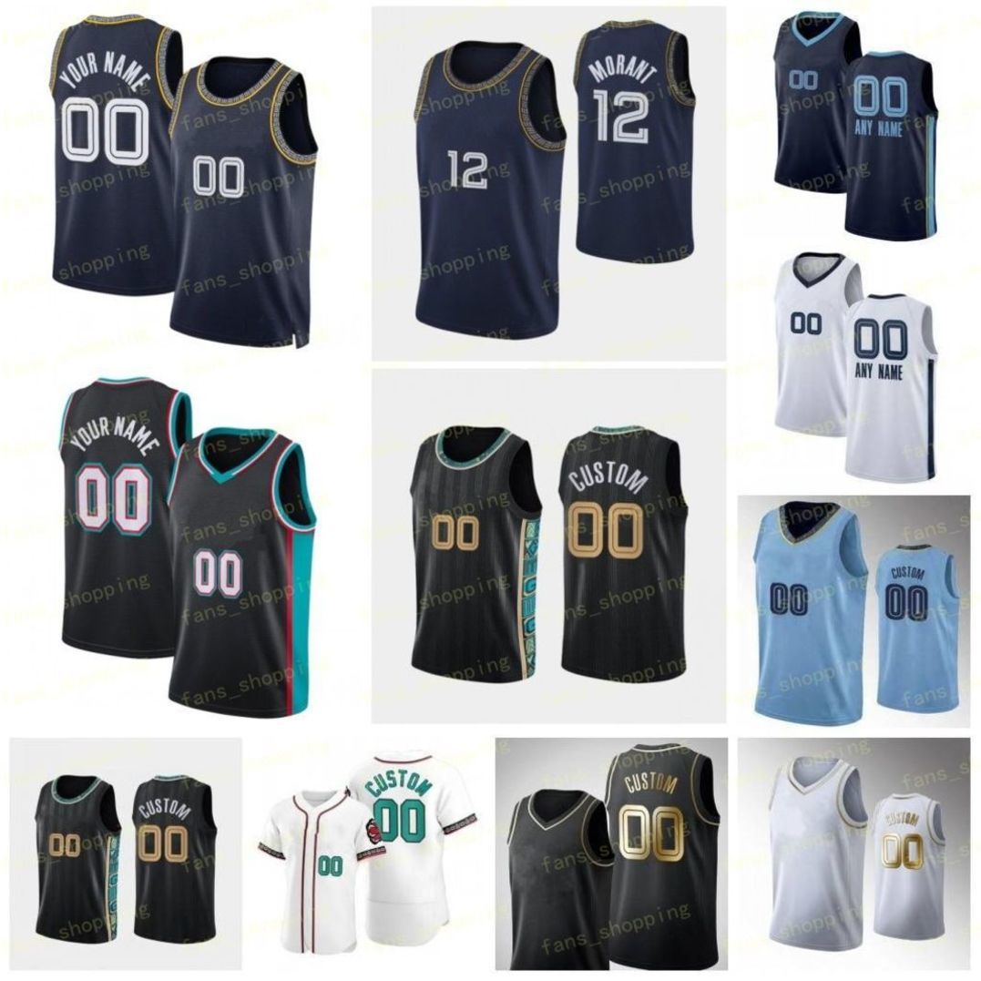 

Custom Printed 75th Basketball Jerseys 12 Ja Morant 4 Steven Adams 7 Santi Aldama 8 Ziaire Williams 15 Brandon Clarke 23 Jarrett Culver 13 Jaren Jackson 1 Kyle Anderson, As